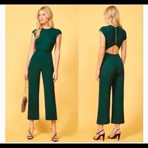 Reformation Mayer jumpsuit in Emerald